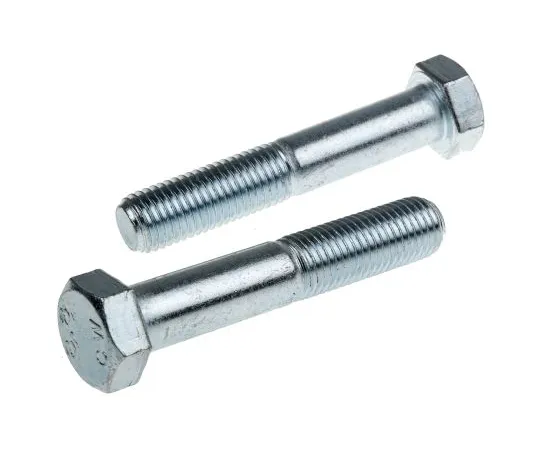 63-4599-30　Clear Passivated, Zinc Steel Hex Bolt, M12 x 100mm　279-852