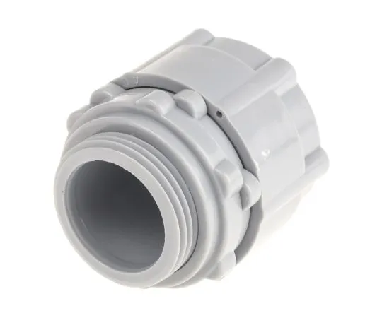 63-4621-12　RS PRO M25 Straight Cable Conduit Fitting, Grey 25mm nominal size　429-640