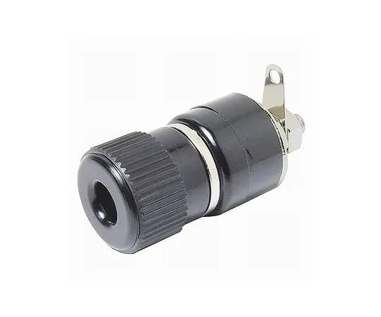 63-3147-99　Insulated Terminal 3.8 mm Mounting Hole Phi 10.5 mm Black　T-375-16-B