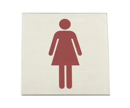 61-7411-54　Woman Mark 109mm x 109mm x 2mm　S1111-2
