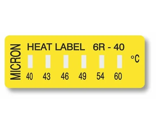 3-8756-01　Heat Label 6R (Irreversible): 6 Level Temperature Indicator　6R-40
