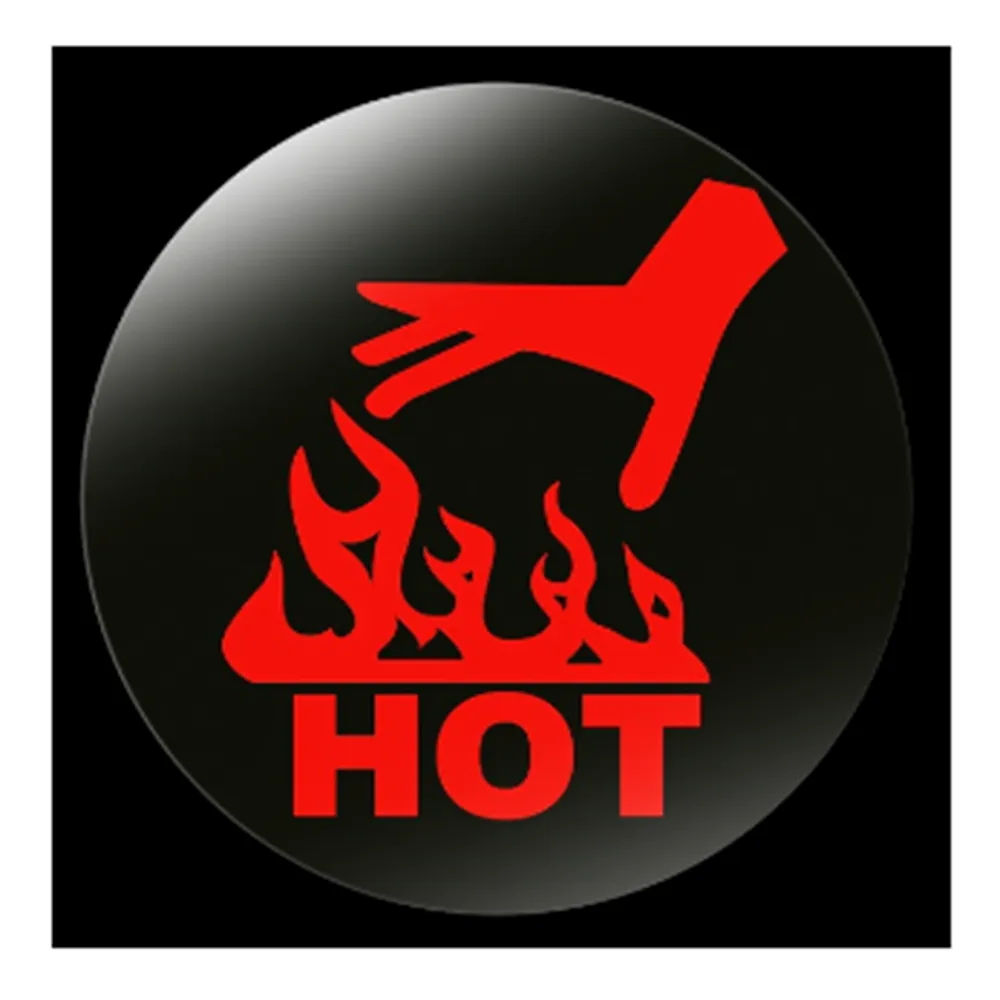 61-3816-58　Hand Hot Indicator HH50 (Reversible Temperature Label)　HH50