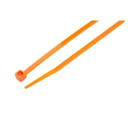 63-4615-65　RS PRO Orange Cable Tie Nylon, 203mm x 3.6 mm　404-550