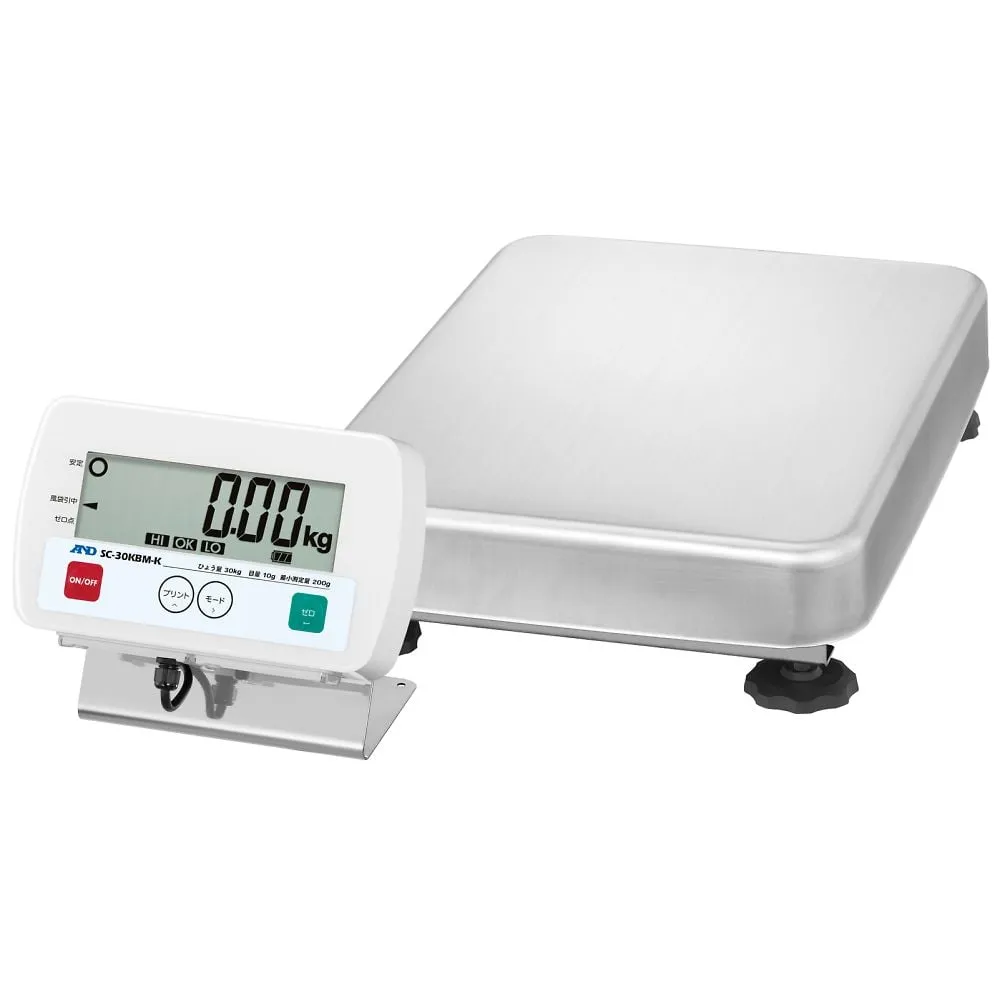 61-4678-41　Dustproof, Waterproof Digital Platform Scale with Test SC-30KBM-K　SC-30KBM-K