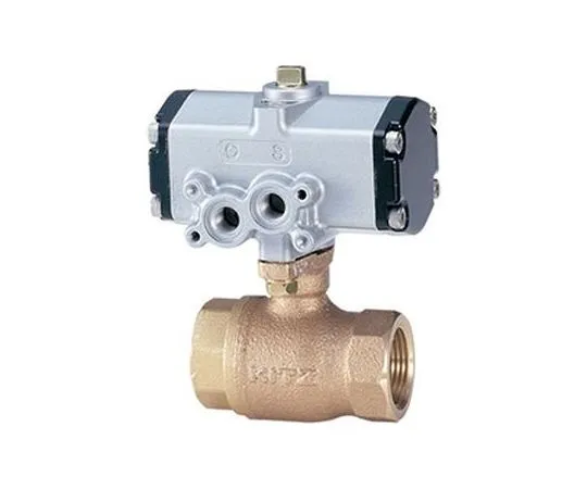 65-1885-32　Small Pneumatic < C Type/Double Operation > Bronze Ball Valve (C-TE) Nominal Diameter 10 mm　C-TE10A