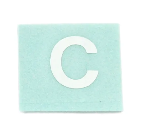 61-7397-44　Character Seal C White 15mm　CL15W-C