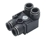61-7652-41　Connector Elbow Male, Female Set φ3-φ3　QC3L-3M