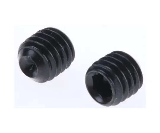 63-4640-48　Black, Self-Colour Steel Hex Socket Set M6 x 6mm Grub Screw　530-006