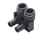 61-7652-71　Connector Elbow Male, Mini Elbow φ3　PQ3ML-A