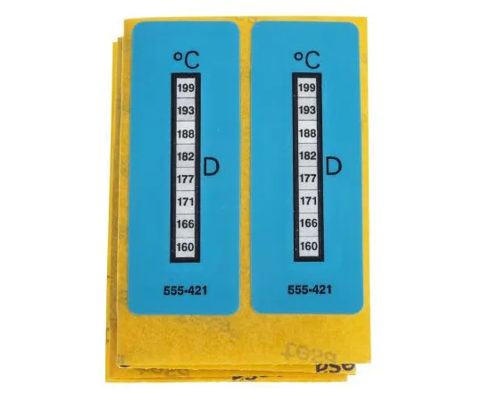 63-4645-31　RS PRO Non-Reversible Temperature Sensitive Label, 160°C to 199°C, 8 Levels　555-421
