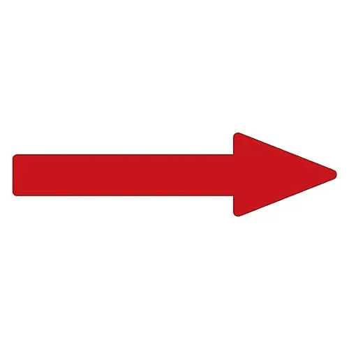 61-3408-83　Direction Indication Sticker For Identifying Tube -> (Red) Arrow Sticker 41　193141