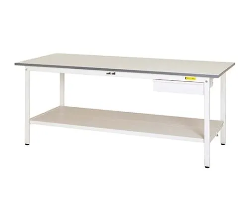 61-3744-47　Work Table 150 Series with Fixed Cabinet H740mm with Double-Sided Shelf Board　SUP-960UTT-WW