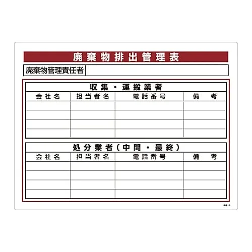 61-3385-93　List For Waste Discharge Pipe Management Table For Waste Discharge Pipe Management Industrial Waste-5　75005