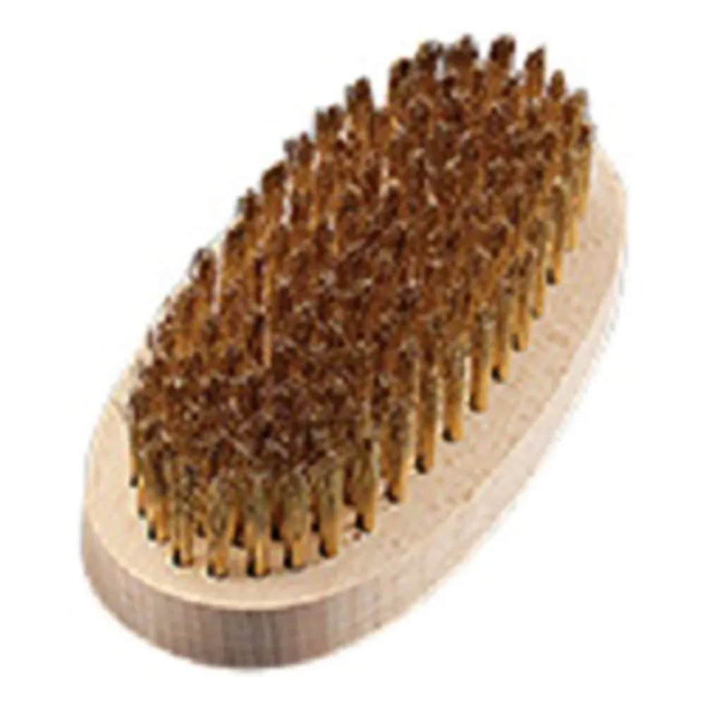 6-8134-05　Brass Brush (0.14) Oval Machine Planting　025-00411