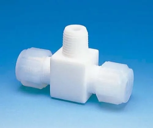 61-4381-24　PTFE Half Male Joint T-Type 6φ＊R1/4＊4φ　F-2076-01