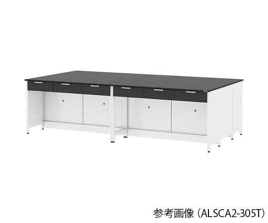 4-3364-01　Central Laboratory Table (Steel Type) 1800 x 1500 x 850 mm　ALSCA2-185T