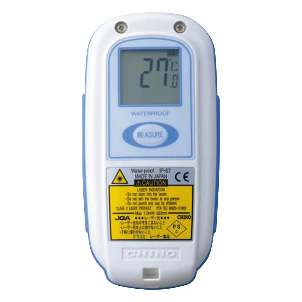 2-5785-11-20　Waterproof Handy Radiation Thermometer IR-TE2 with Calibration Certaificate　IR-TE2