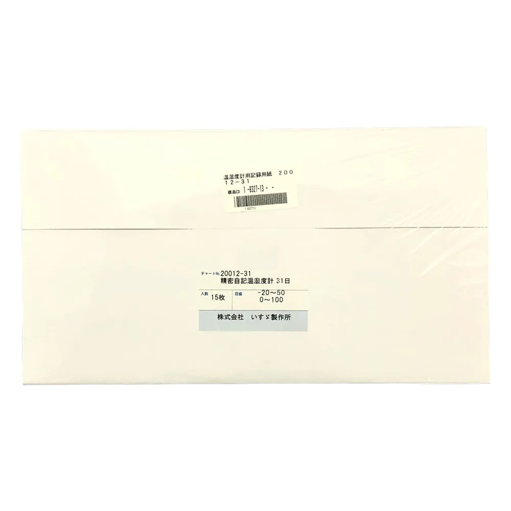 1-8327-13　Recording Paper for Precision Automatic Thermo-Hygro Recorder　20012-31