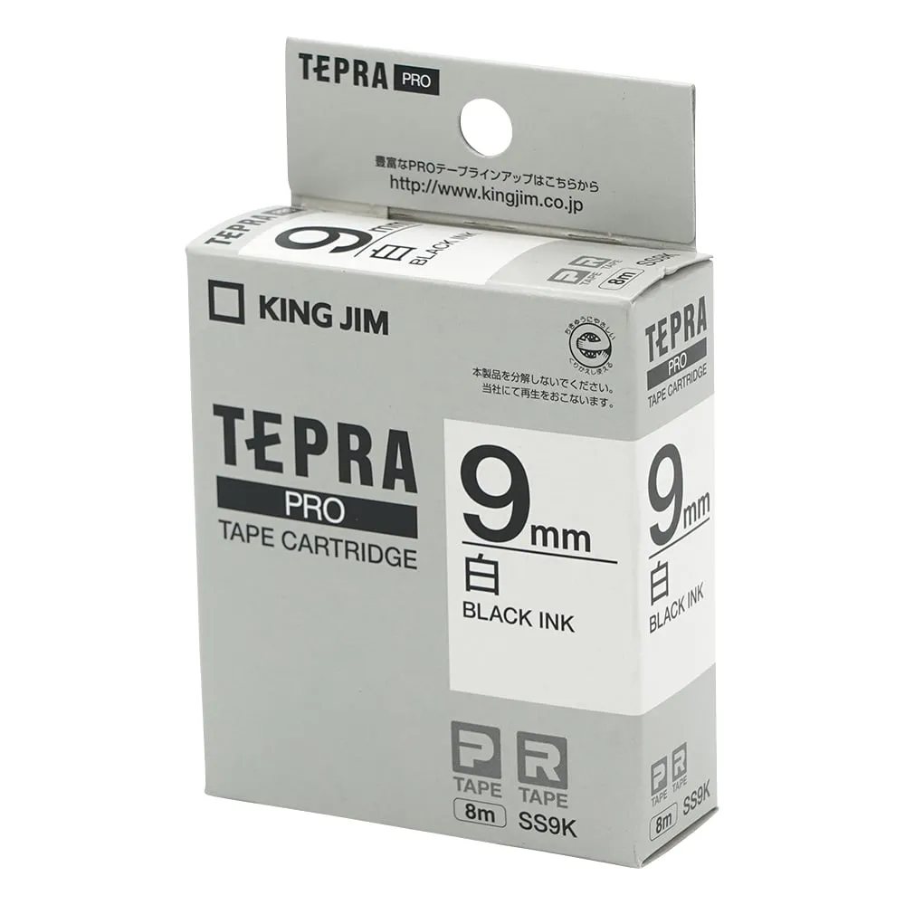 6-4021-02　Tepra PRO Label Printer Tape-Cartridge, White　SS9K