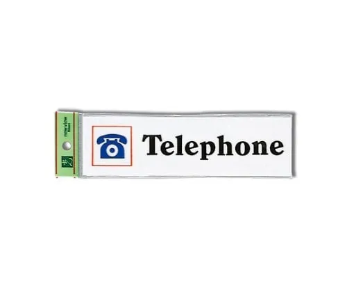 61-7411-40　Telephone 180mm x 50mm x 2mm　UP518A-8