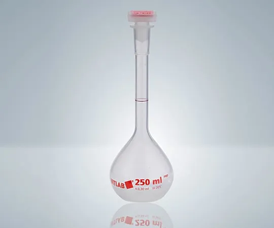 5-5684-01-20　EM Euro PMP Volumetric Flask (with PP Plug) Class B 25mL with Calibration Certificate　67195