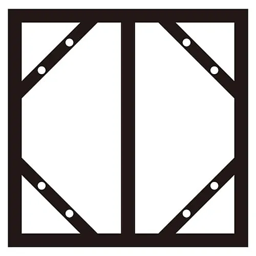 61-3395-97　Slide Angle (300 x 600mm, Meiji Mountain Type) KHT-2SA　53200