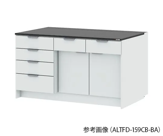 4-3447-01　Side Laboratory Table (Wooden Cabinet Type) Chemical Type 1200 x 900 x 850 mm　ALTFD-129CB-BA
