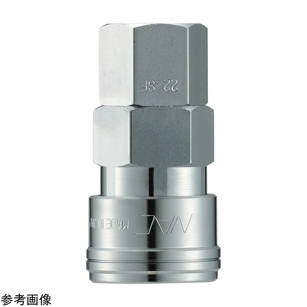 4-4789-01　Quick Coupling (Steel/Socket) Female Screw Type Rc 1/4　CAL22SF