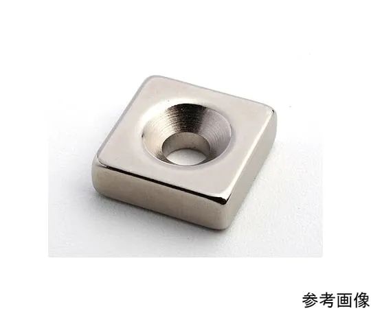 64-5404-06　Neodymium 30 x 30 x 10 - M3 Countersunk (N40) with bolt Plate　NK258
