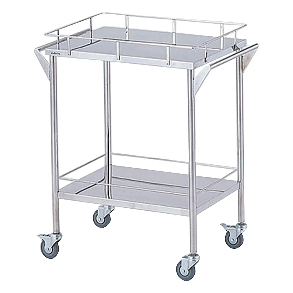 8-7465-01　Storage Stainless Steel Cart 2 Stages 600 x 450 x 835mm　CHS-2