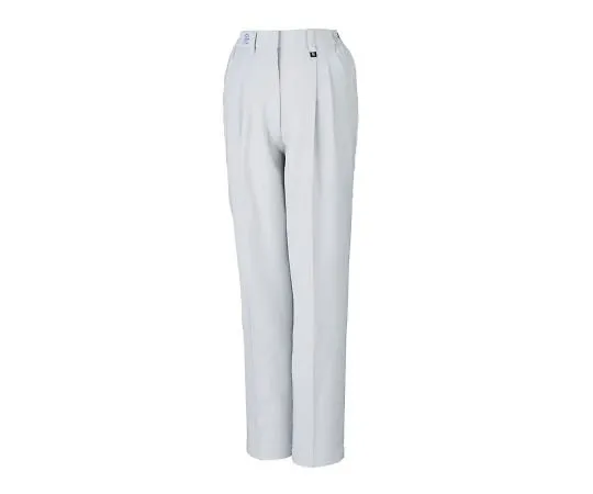 3-724-01　High Antistatic Pants For Women (Two-Tuck) Silver S　80406-036-S