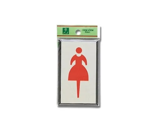 61-7416-39　Woman Mark 60mm x 100mm x 3mm　PL320-2