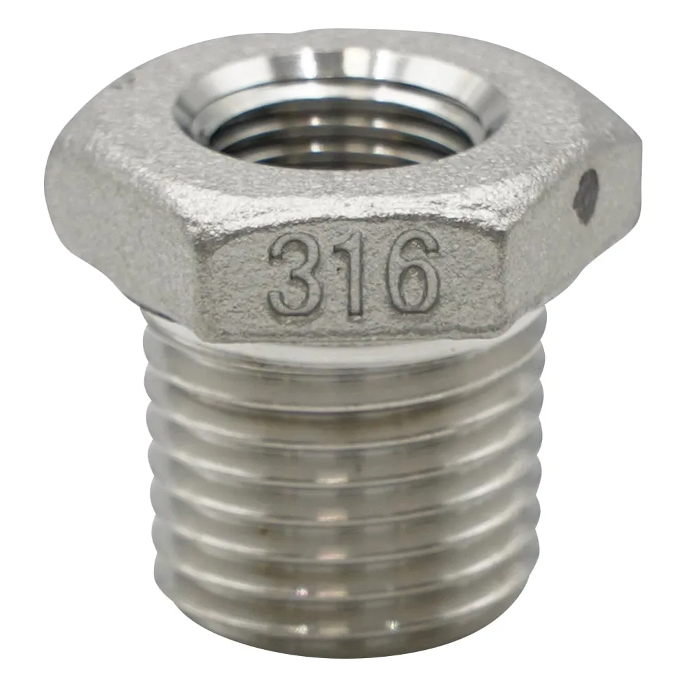 3-8358-01　Stainless Steel Fitting (Bushing) 1/4 x 1/8　VBU-S14-0201