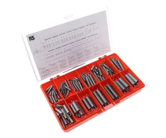 63-4599-35　RS PRO Steel Alloy Extension Spring Kit, 142 Springs　280-161