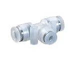 61-7644-17　Tube Fitting PP Different Diameter Union Tee φ6-φ4　PPEG6-4