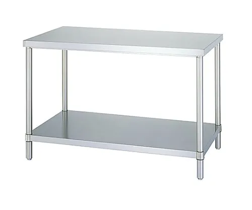 61-0009-17　Stainless Workbench (Stainless Steel (SUS430)), Flat Board Shelf Specification) 450 x 450 x 800　WB-4545
