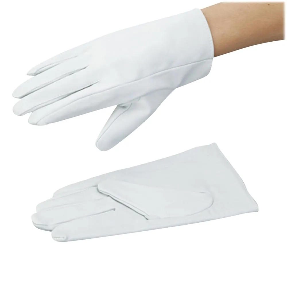 2-2380-01　Outside Cowskin Glove Straight Type White 225mm L　No.707