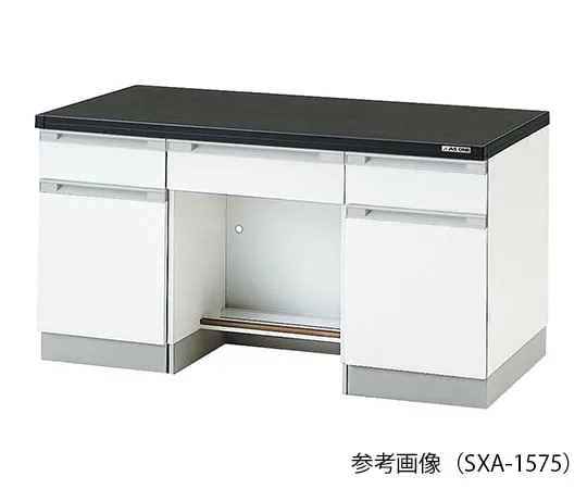 3-4318-11　Laboratory side bench (Wood Type) 1500 × 750 × 800mm　SXA-1575