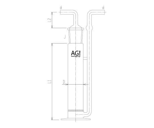 64-9048-84　Gas Absorbing Pipe Φ 28 Parallel　4224-80