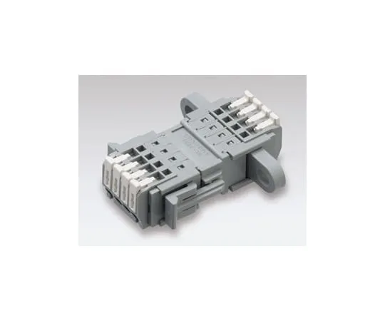 63-3033-74　Screwless Terminal Block Plug - Receptacle (flanged for horizontal fixation) set DC 300 V -5 A 8 pole　SL-4000-ASV-4PGY