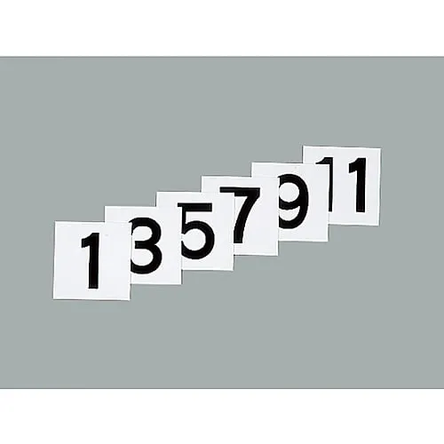 61-3394-10　Sign For Steel Case KS-B Sign (1) Black　228021
