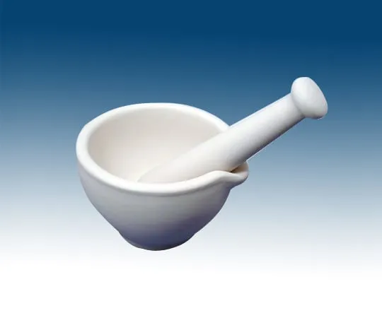 61-9632-13　Mortar (Rough) Porcelain (With Pestle) 550mL　J-705