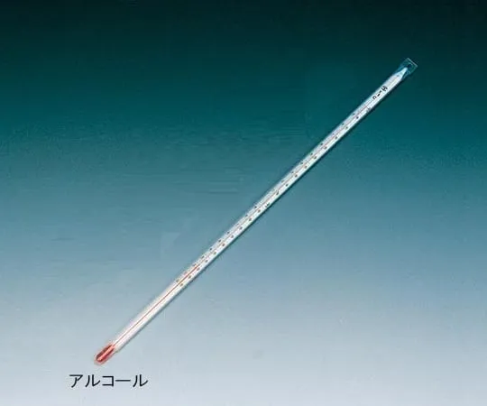 61-9944-02　［Discontinued］Fluorocarbon Resin Coated Thermometer 300mm 0 - 100℃ Alcohol　NR0298-006