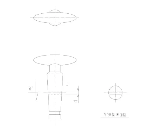 62-2089-66　［Discontinued］Three-Way Stopper Closed Glass Cock　2102-12