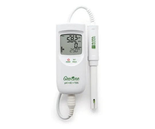 63-2744-82　GroLine Portable pH/EC/TDS/° C Meter　HI9814D