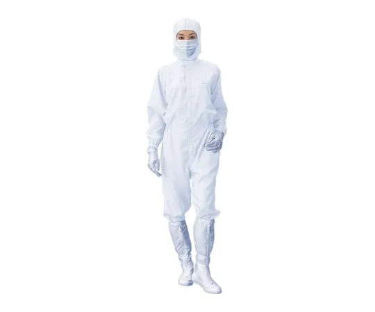1-6364-08　Dust-Free Garment AS 199 C Unisex Coverall WHITE 5 L　-