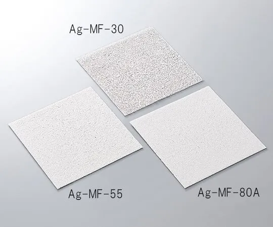 3-5515-01　Metal Porous Media (Silver) 50 x 50mm Thickness 1mm Bore Diameter 0.36mm　Ag-MF-30-50-1
