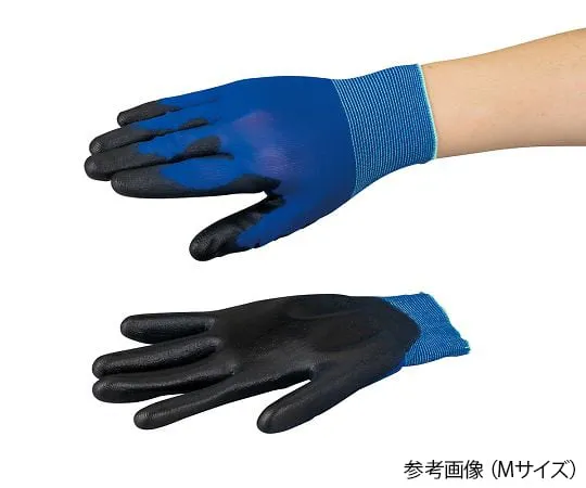 4-1801-52　AS TOOL blue PU Coated glove (18 G) M 10 Pairs Pack