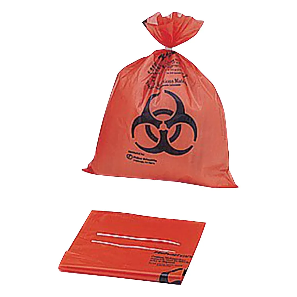 7-5324-01　Biohazard Autoclave Bag Orange 360 x 480 x 0．05mm　01-814A