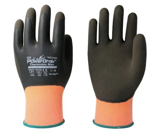 4-5350-01　Cold Protection Natural Rubber Coated Gloves PowerGrab ThermodexMax S　329-S